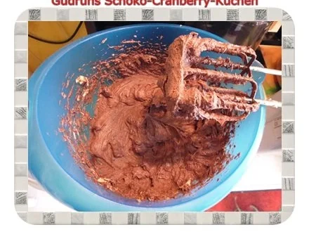Kuchen: Schoko-Cranberrykuchen - Rezept - Bild Nr. 7