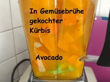 Rezept: Avocado - Kürbis - Soße an Tortellini mit Bärlauchfüllung Bild Nr. 6 Avocado - Kürbis - Soße an Tortellini mit Bärlauchfüllung - Rezept - Bild Nr. 6