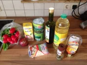 Schneller Bohnen-Radieschen Salat mit Feta - Rezept