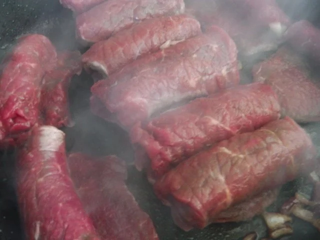 Benløse fugle - dänische Rinderrouladen - Rezept - Bild Nr. 4