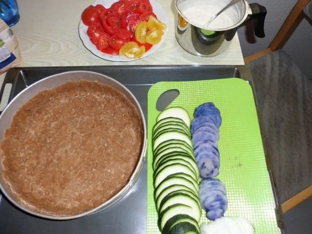 Pizza: Gemüse-Tarte "Punky Garden" - Rezept - Bild Nr. 3