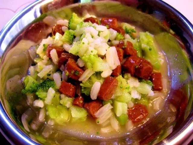 Katzenfutter:  Leberle mit Broccoli und Reis - Rezept