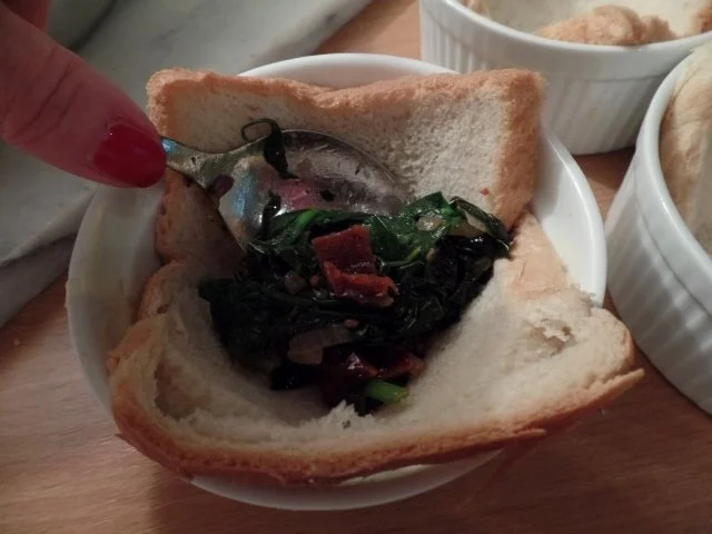 Rezept: Spinat-Törtchen mit Ei Bild Nr. 5 Spinat-Törtchen mit Ei - Rezept - Bild Nr. 5