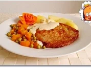 Minutensteak nappiert mit Sauce Café de Paris, dazu gedünstetes Gemüse und ... - Rezept