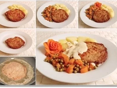 Minutensteak nappiert mit Sauce Café de Paris, dazu gedünstetes Gemüse und ... - Rezept - Bild Nr. 7