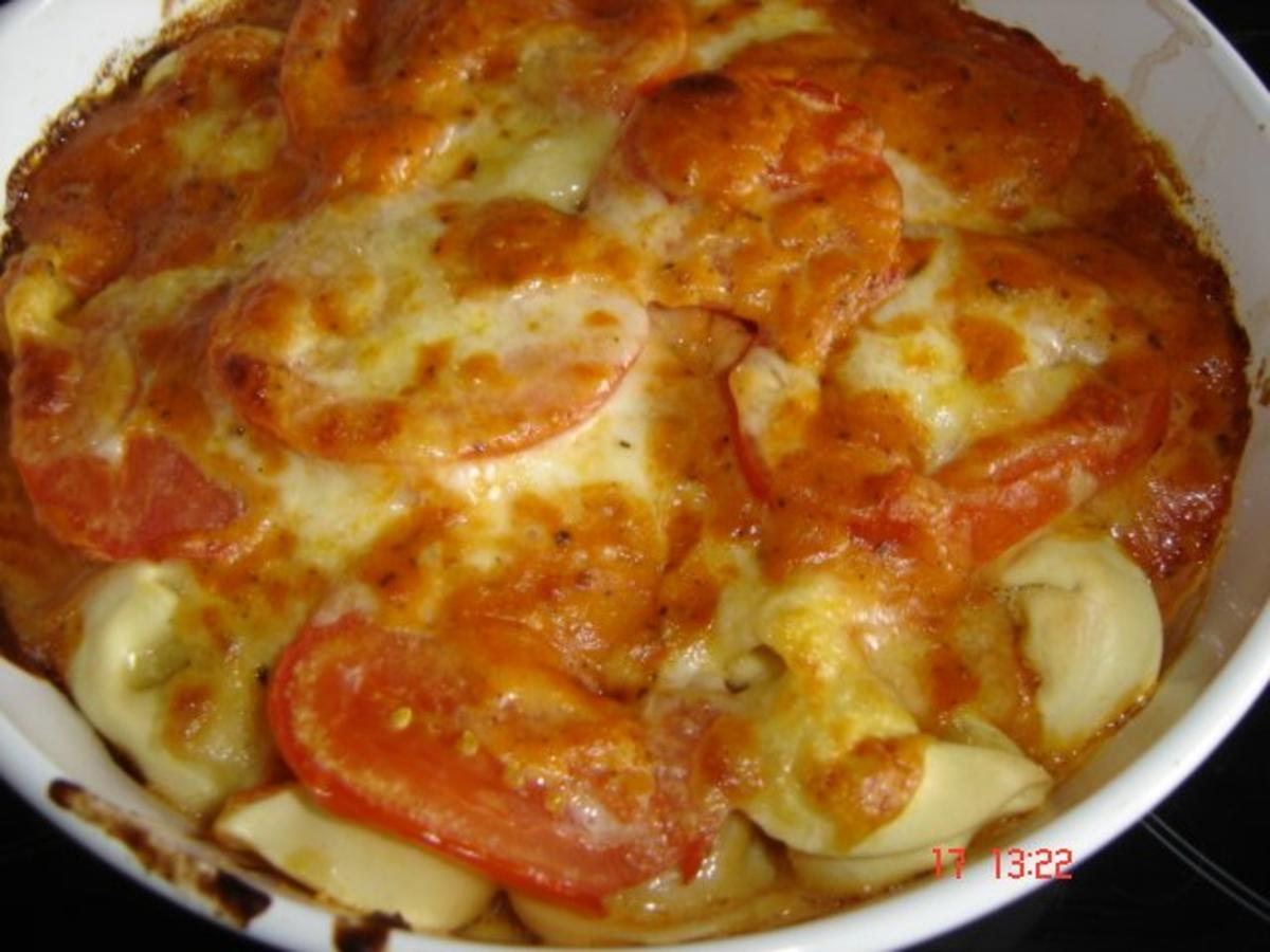 Tortellini-Mozzarella-Auflauf - Rezept