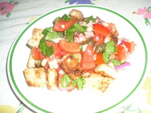 Tomaten Brot-Salat "Panzanella" - Rezept