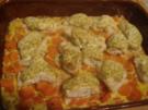Fischfilet auf Möhrengemüse mit Senfsoße - Rezept