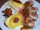 Schweinefilet gefüllt mit Pfifferlingen an Herrenkartoffeln - Rezept