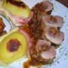 Schweinefilet gefüllt mit Pfifferlingen an Herrenkartoffeln - Rezept