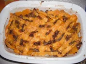 Kürbisgratin mit Hackfleisch - Rezept