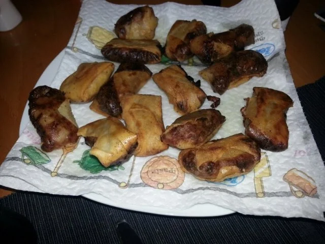 Rezept: Süße Frühlingsrollen Süße Frühlingsrollen - Rezept