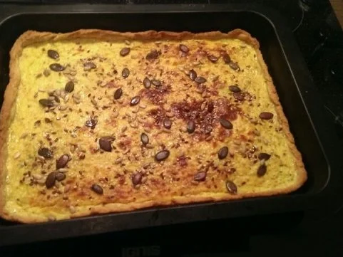 Herzhafter Kürbiskuchen - Rezept