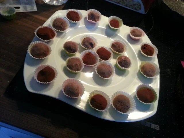 Kleine Trüffelpralinen - Rezept