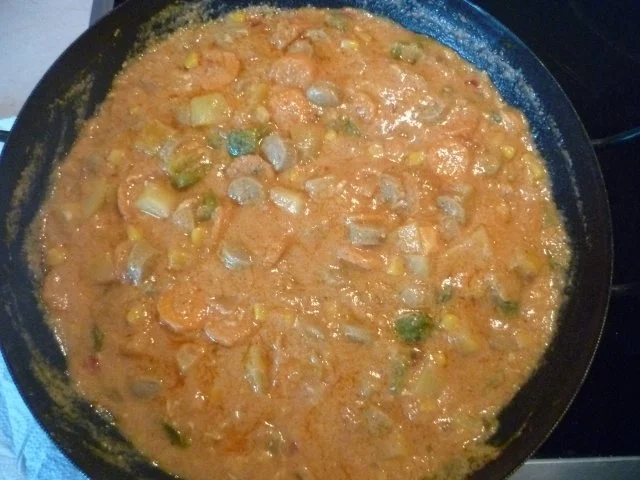 Pfannengericht - Leicht scharfe Gemüsepfanne mit Feuer-Grillern - Rezept - Bild Nr. 7