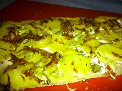 Kartoffel- Flammkuchen vom Grill oder Ofen - Rezept - Bild Nr. 5