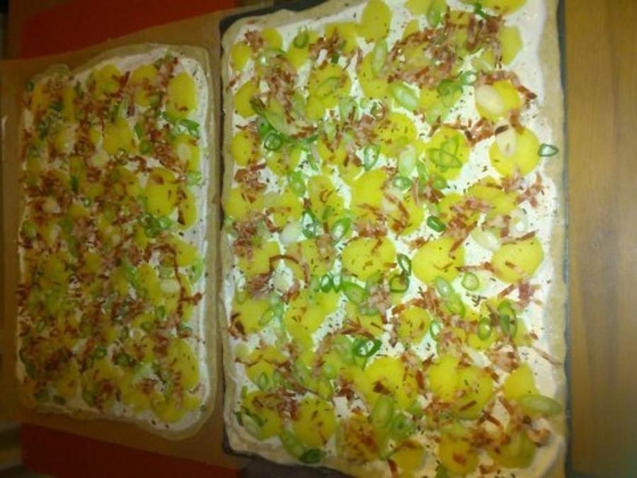 Kartoffel- Flammkuchen vom Grill oder Ofen - Rezept - kochbar.de