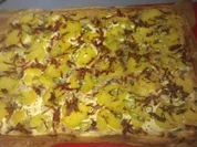 Kartoffel- Flammkuchen vom Grill oder Ofen - Rezept