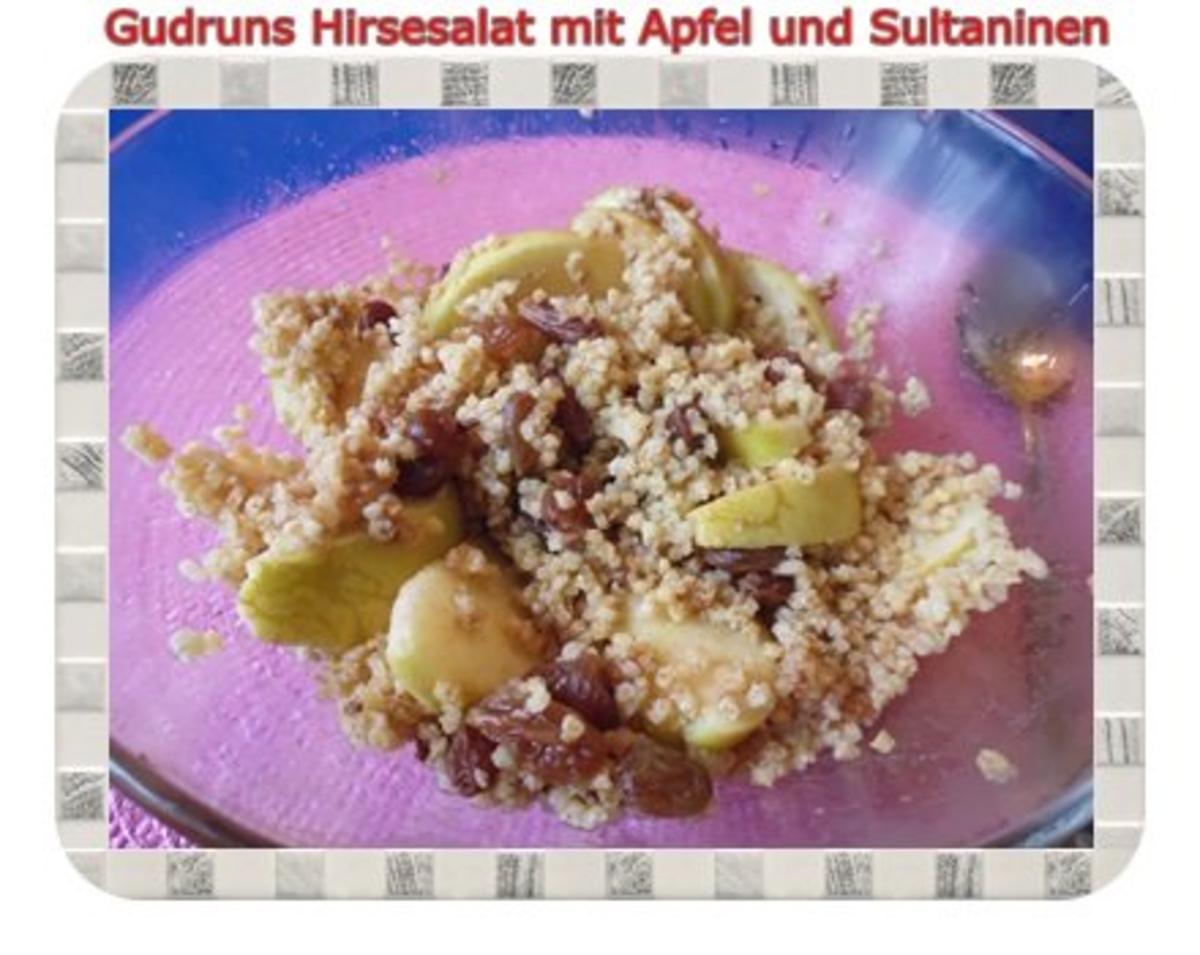 Salat: Hirsesalat mit Apfel und Sultaninen - Rezept