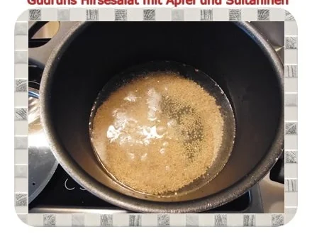 Salat: Hirsesalat mit Apfel und Sultaninen - Rezept - Bild Nr. 4