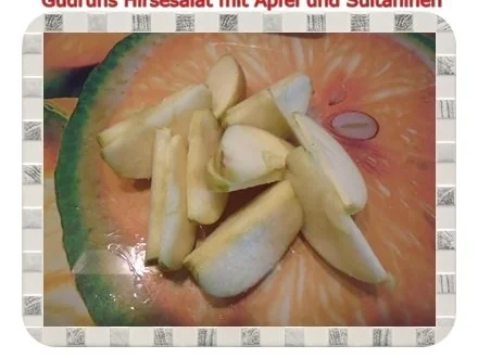 Salat: Hirsesalat mit Apfel und Sultaninen - Rezept - Bild Nr. 6