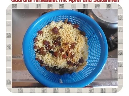 Salat: Hirsesalat mit Apfel und Sultaninen - Rezept - Bild Nr. 7