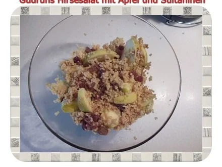 Salat: Hirsesalat mit Apfel und Sultaninen - Rezept - Bild Nr. 8