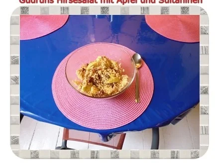 Salat: Hirsesalat mit Apfel und Sultaninen - Rezept - Bild Nr. 9