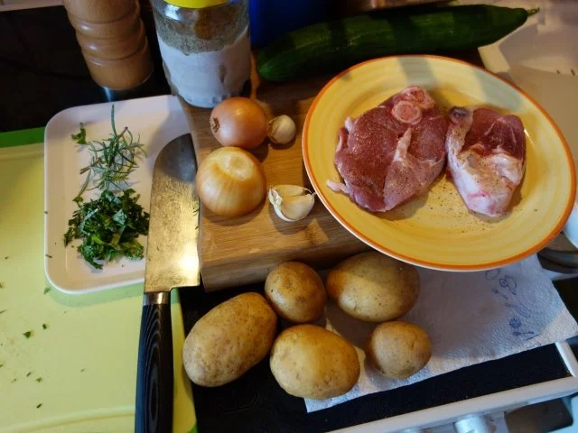 Lammschlögel (-keule) geschmort - Rezept - Bild Nr. 4