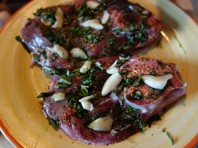 Lammschlögel (-keule) geschmort - Rezept - Bild Nr. 5