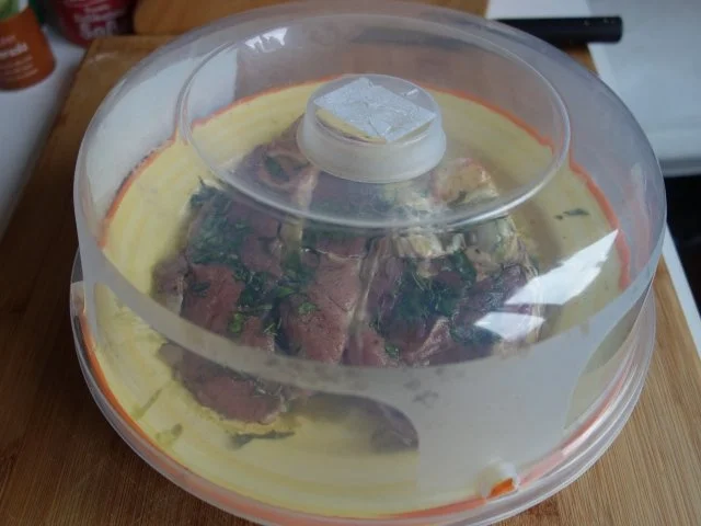 Lammschlögel (-keule) geschmort - Rezept - Bild Nr. 6