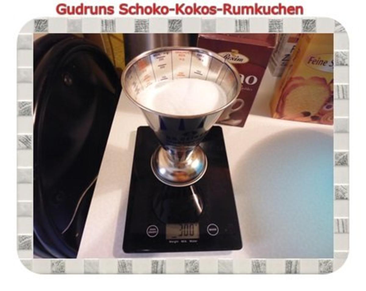 Kuchen: Schoko-Kokos-Rumkuchen - Rezept - Bild Nr. 3