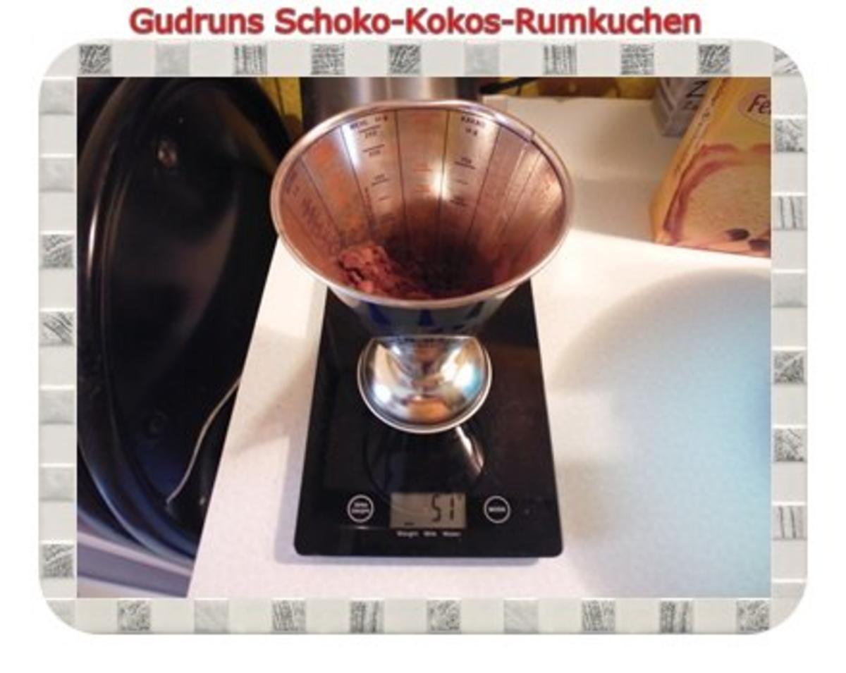 Kuchen: Schoko-Kokos-Rumkuchen - Rezept - Bild Nr. 4