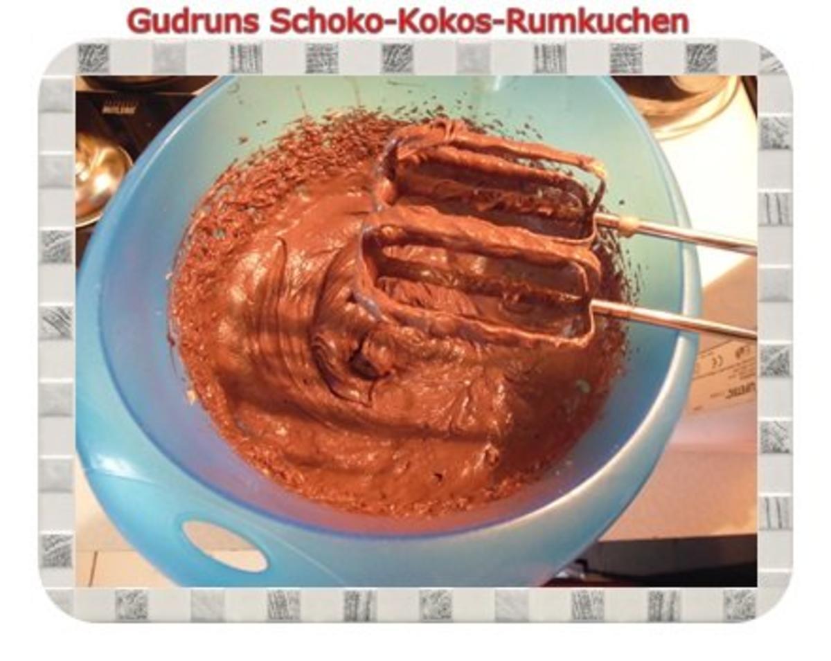 Kuchen: Schoko-Kokos-Rumkuchen - Rezept - Bild Nr. 6
