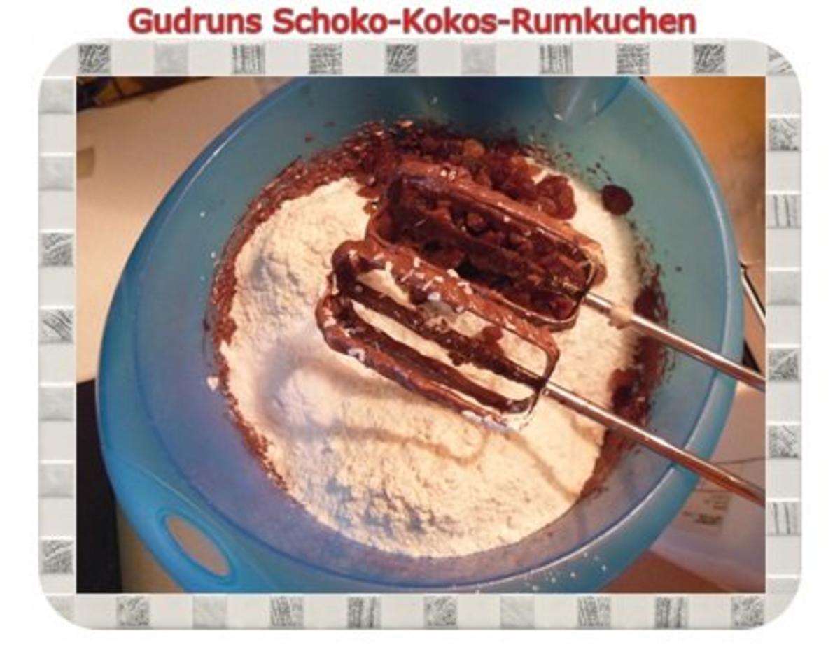 Kuchen: Schoko-Kokos-Rumkuchen - Rezept - Bild Nr. 10