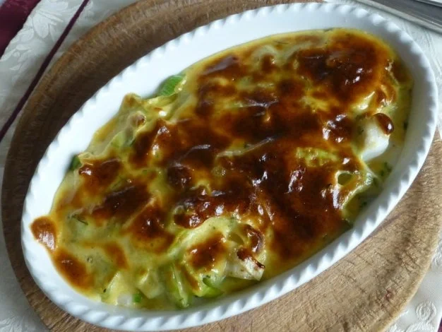 Gratin von Edelfischen mit Lauch und Minz-Hollandaise - Rezept - Bild Nr. 6