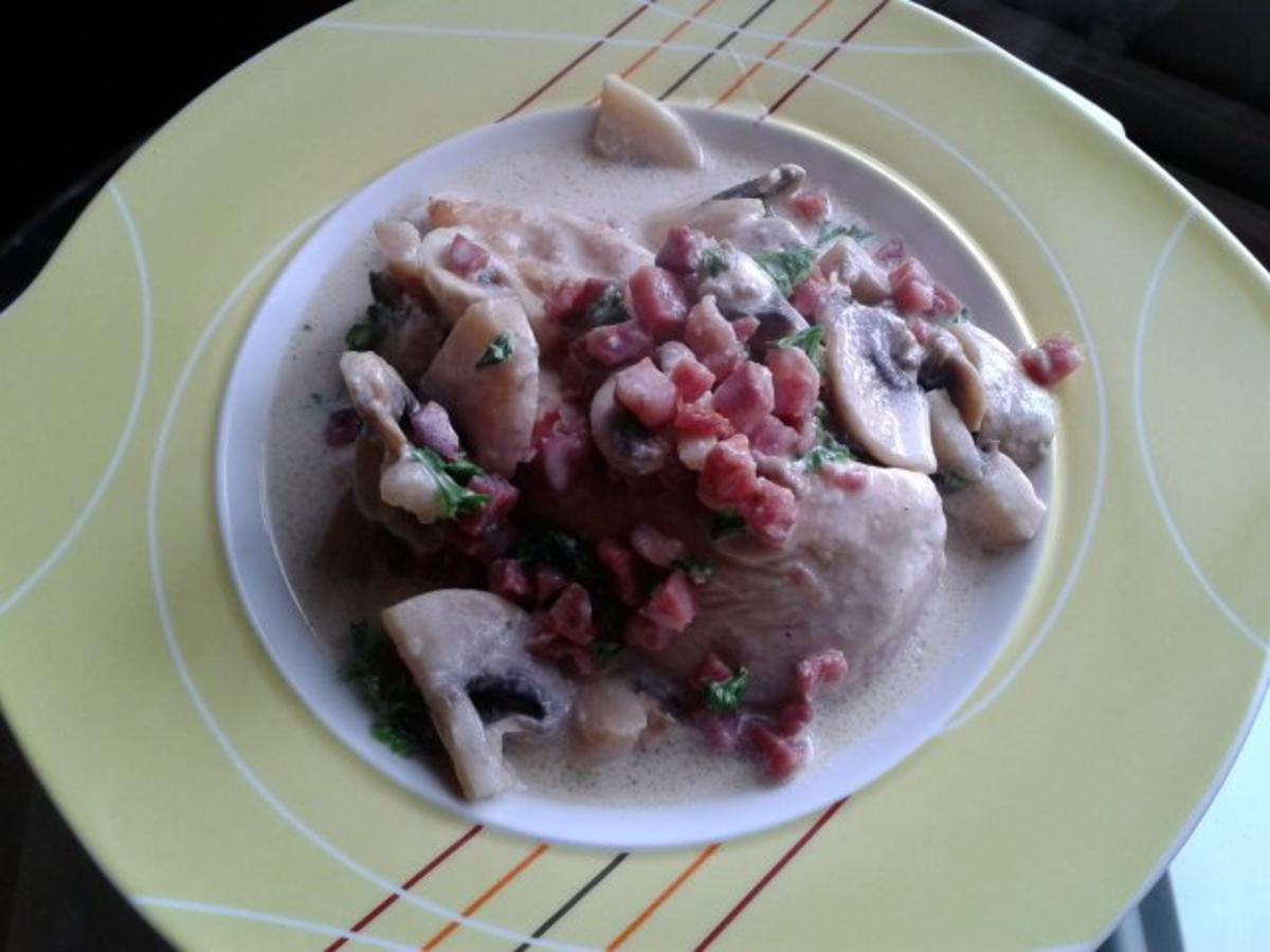 Hähnchenbrust mit frischen Pilzen (Low Carb) - Rezept - Bild Nr. 6