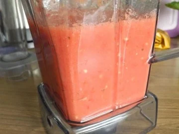 Rohe Tomatensoße an Kamut - Makkaroni - Rezept - Bild Nr. 5