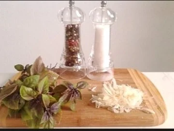 Selbstgemachtes Basilikum pesto auf Bandnudeln mit Tomaten - Rezept - Bild Nr. 7