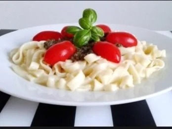 Selbstgemachtes Basilikum pesto auf Bandnudeln mit Tomaten - Rezept - Bild Nr. 27