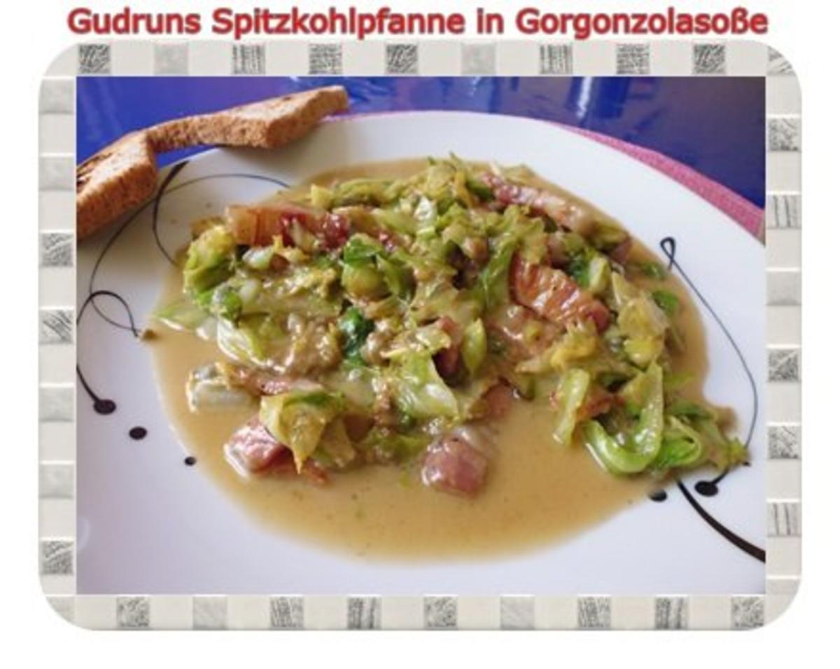 Gemüse: Spitzkohlpfanne in Gorgonzolasoße - Rezept