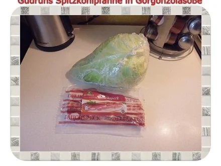 Gemüse: Spitzkohlpfanne in Gorgonzolasoße - Rezept - Bild Nr. 2