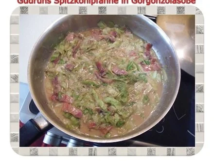 Gemüse: Spitzkohlpfanne in Gorgonzolasoße - Rezept - Bild Nr. 10