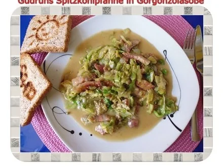Gemüse: Spitzkohlpfanne in Gorgonzolasoße - Rezept - Bild Nr. 12