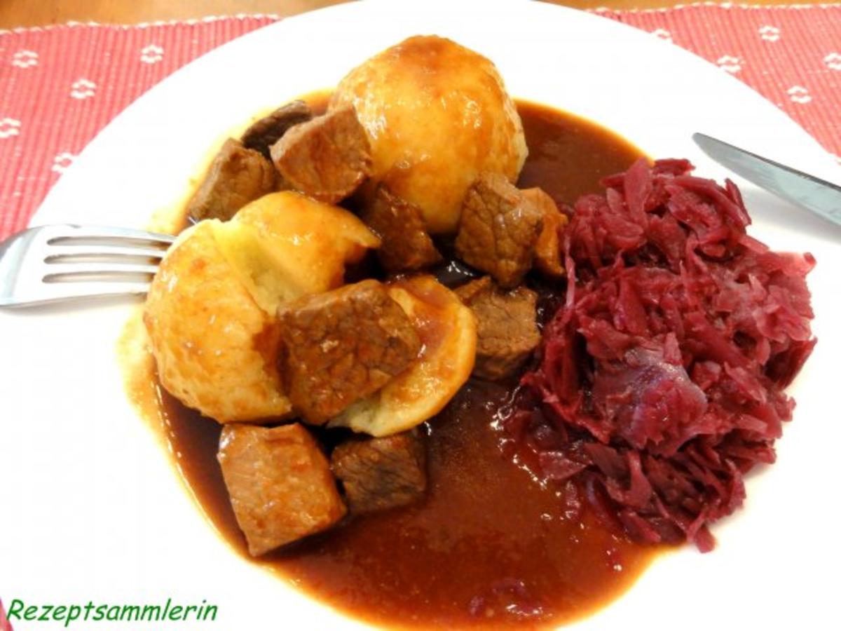 Bilder für Fleisch: GULASCH halb+halb - Rezept