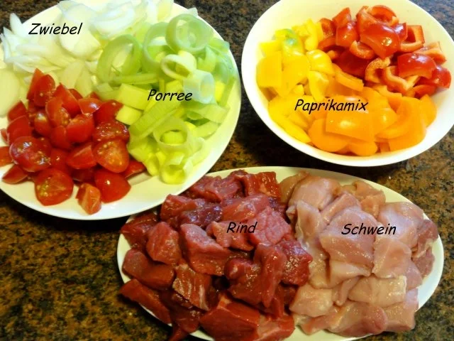 Fleisch:   GULASCH halb+halb - Rezept - Bild Nr. 2