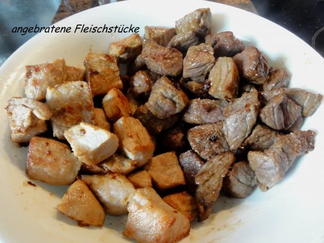 Fleisch:   GULASCH halb+halb - Rezept - Bild Nr. 3