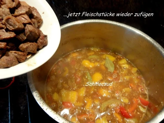 Gulasch Halb Und Halb Rezept Klassisch Fleisch: GULASCH halb+halb - einfach - von Rezeptsammlerin