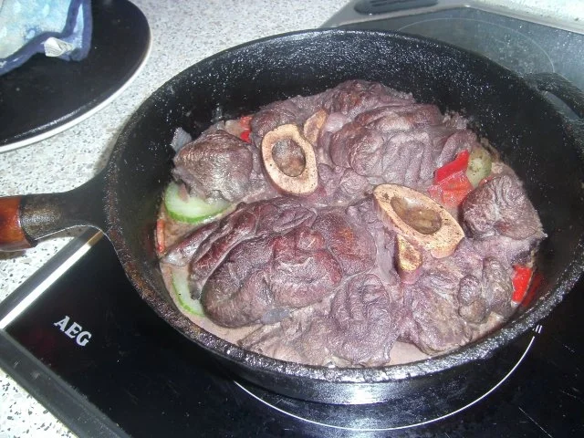 geschmorte - in Rotwein marinierte - Rinderbeinscheibe - Rezept - Bild Nr. 9