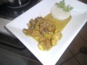Kalb-Schweine-Curry süss-sauer - Rezept